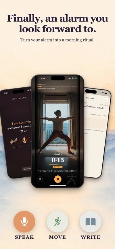 App Store slide: Finally, an alarm you look forward to