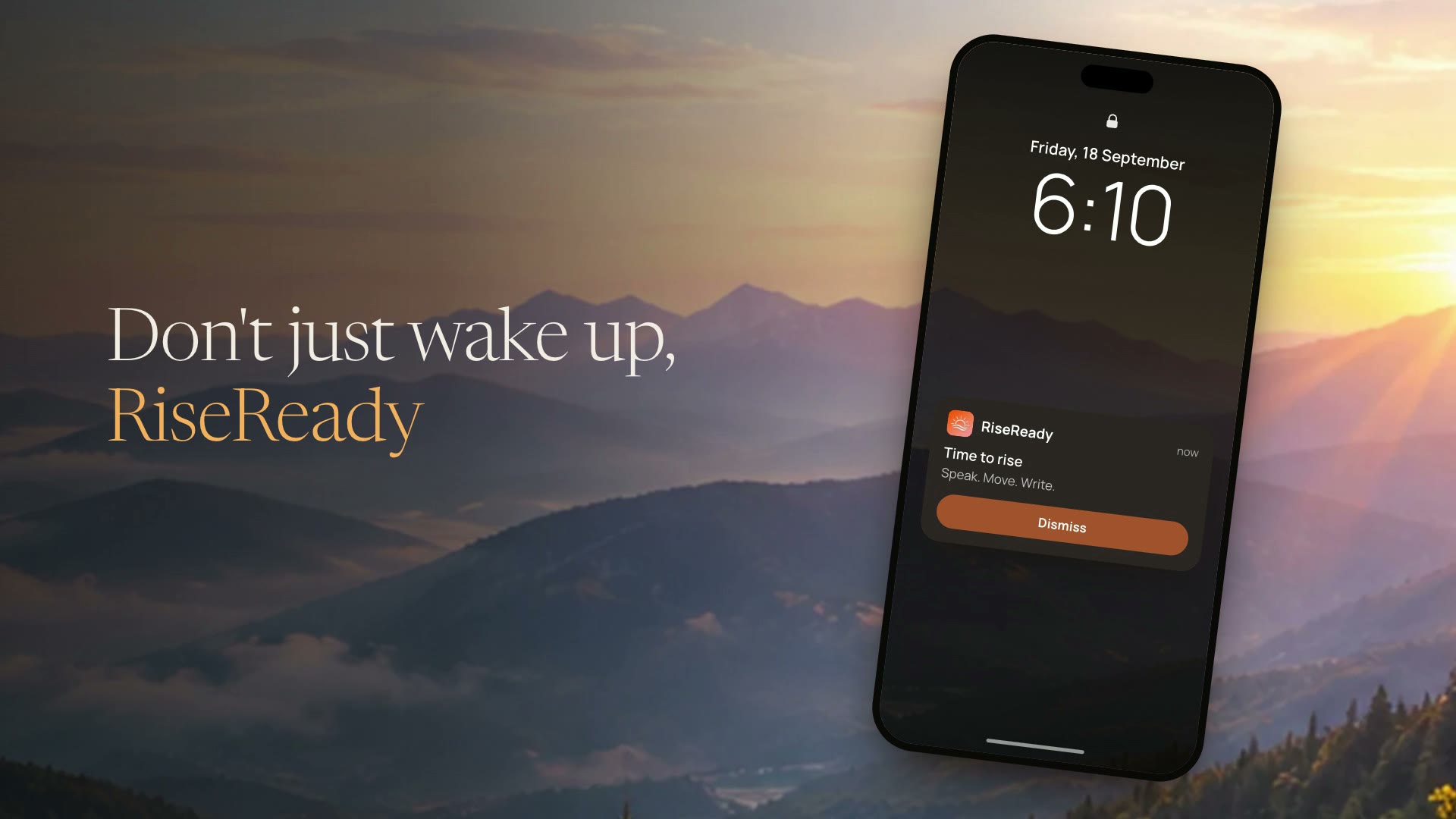 The alarm goes off, you say a line out loud, and the answer is saved to your journal.
