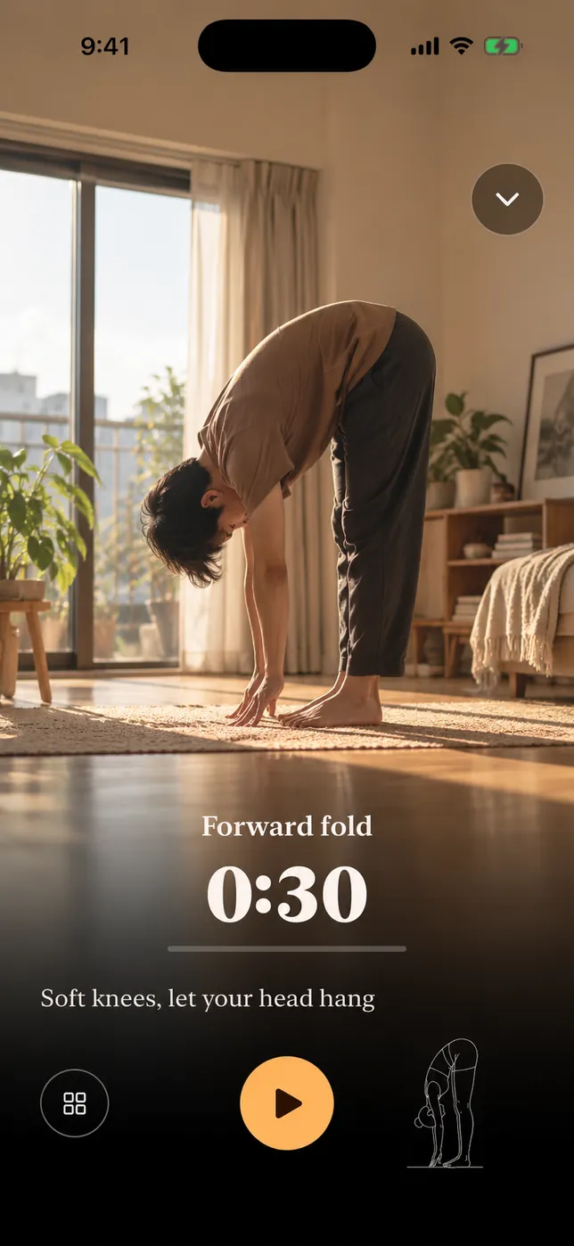 A forward fold, a Loosen move